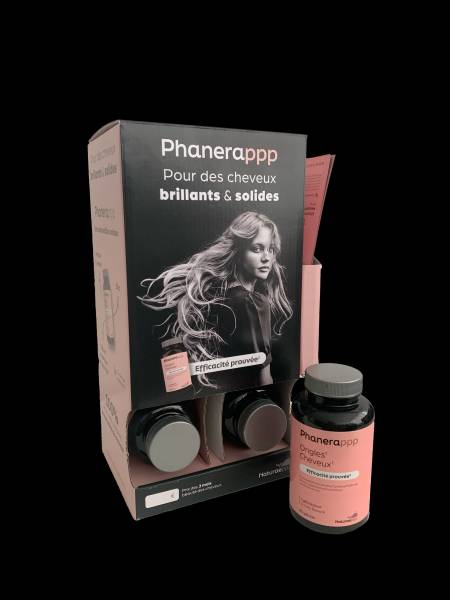 KoifBox, présentoir de vente de Phanerappp, destinés aux coiffeurs