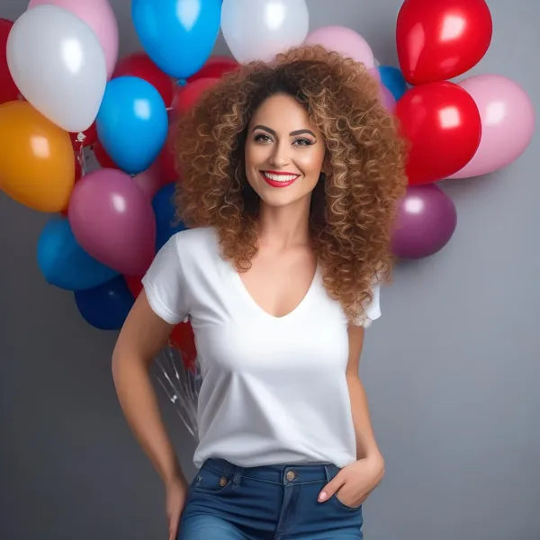 La beauté de la femme aidée par Phanerappp pour des cheveux brillants et solides